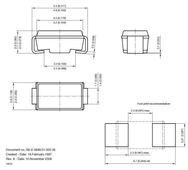 Vishay BZGx系列齐纳二极管